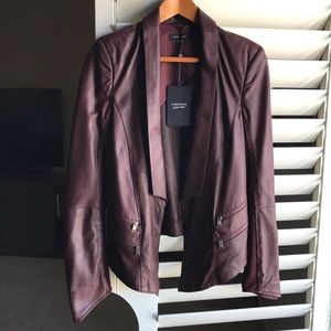 “LAMARQUE” Chic Designer Leather Jacket NWT